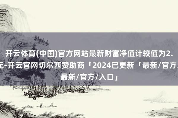 开云体育(中国)官方网站最新财富净值计较值为2.24亿元-开云官网切尔西赞助商「2024已更新「最新/官方/入口」